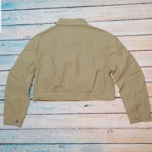 GRLFRND Lacy Denim Jacket Wild Sage Size L - Picture 4 of 8